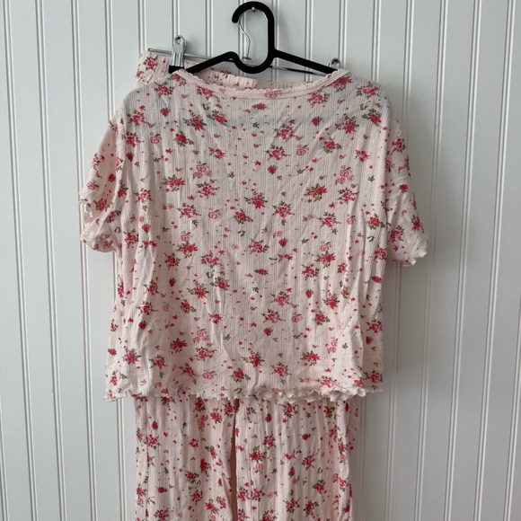 Joie Pajama Set Cropped Top 100% Organic Cotton - Picture 6 of 15
